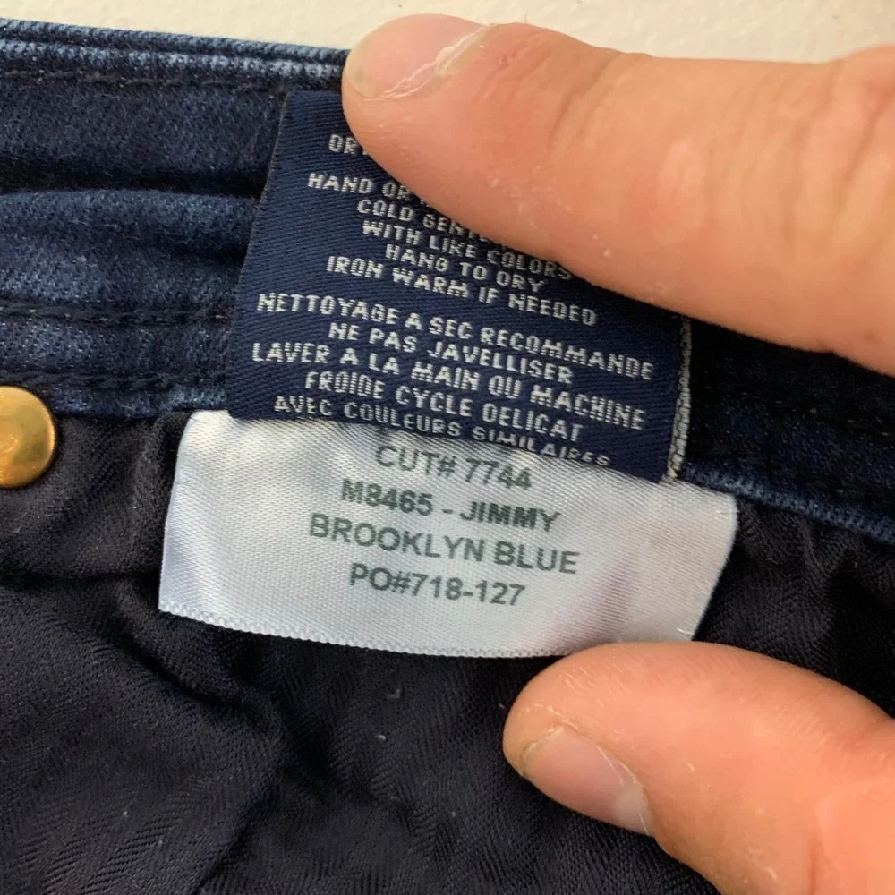 Fidelity Denim Jimmy Jeans Mens 32x30 Brooklyn Blue Slim Straight M8465 Made USA